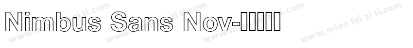Nimbus Sans Nov字体转换